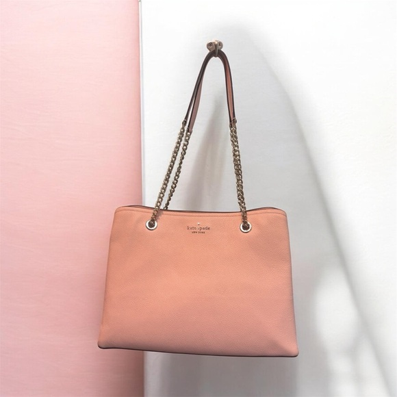 kate spade Handbags - 🩷NWT KATE SPADE ♠️ Blush Pink Pebbled Leather Chain-Handle Tote